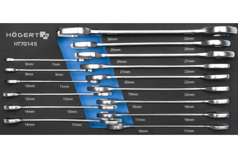 Hoegert Kombinationsnyckelsats 15 stycken tekniskt skum 1208962052