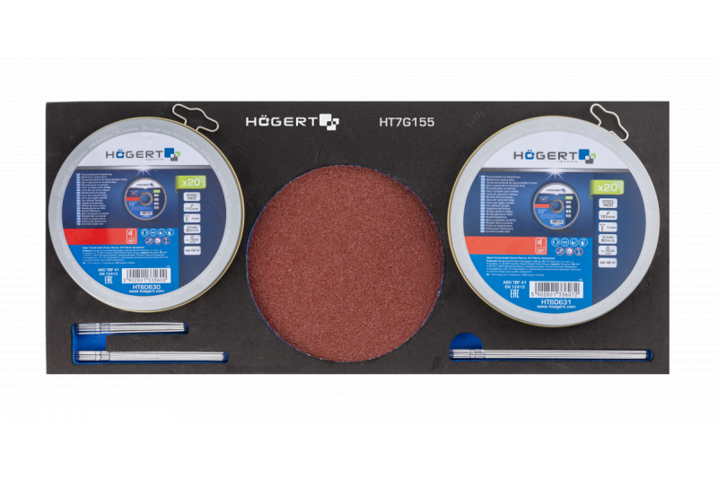 Hoegert Set slipkivor för att skära metall och rostfritt stål, 60 stycken. 1208962062