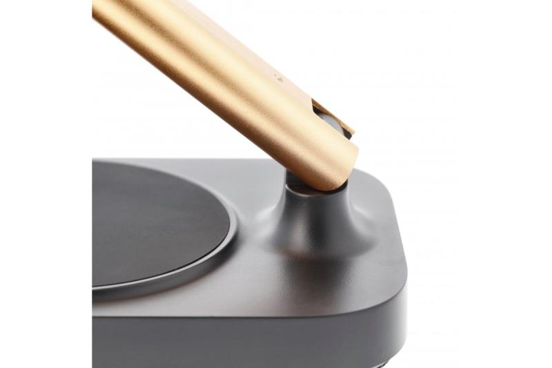 Dekor Byrålampa Bressi 8W 450lm AC220-240V 3-CCT Trådlös Laddning USB PF>0 5 RA>80 Svart / Guld 1208962479