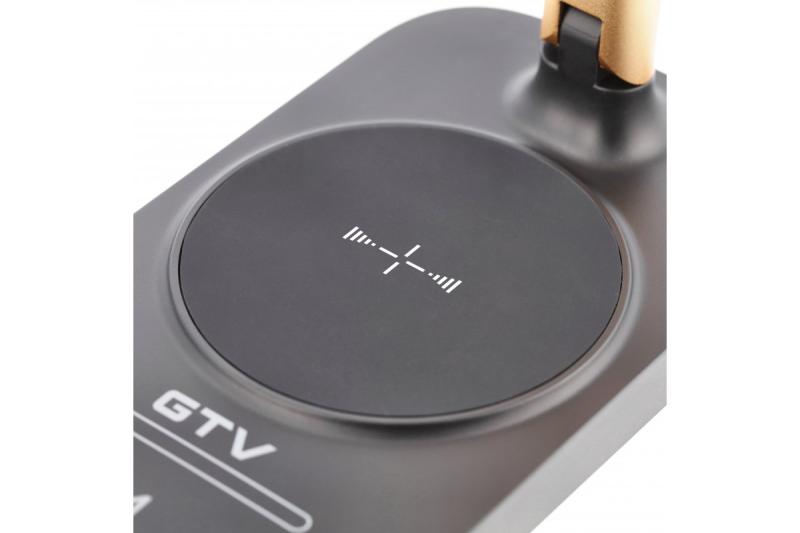 Dekor Byrålampa Bressi 8W 450lm AC220-240V 3-CCT Trådlös Laddning USB PF>0 5 RA>80 Svart / Guld 1208962479