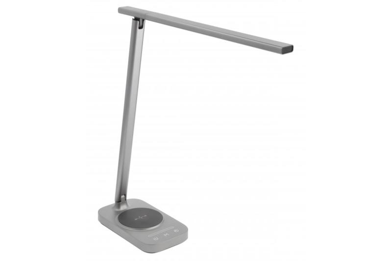 Decor Bordslampa Bressi 8W 450lm AC220-240V 3-CCT Trådlös Laddning USB PF>0,5 RA>80 Grå 1208962480