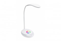 Dekor Bordslampa GALACTIC LED 3W 120lm 5V DC 4000K RGB bas USB-laddning vit kropp 1208962483