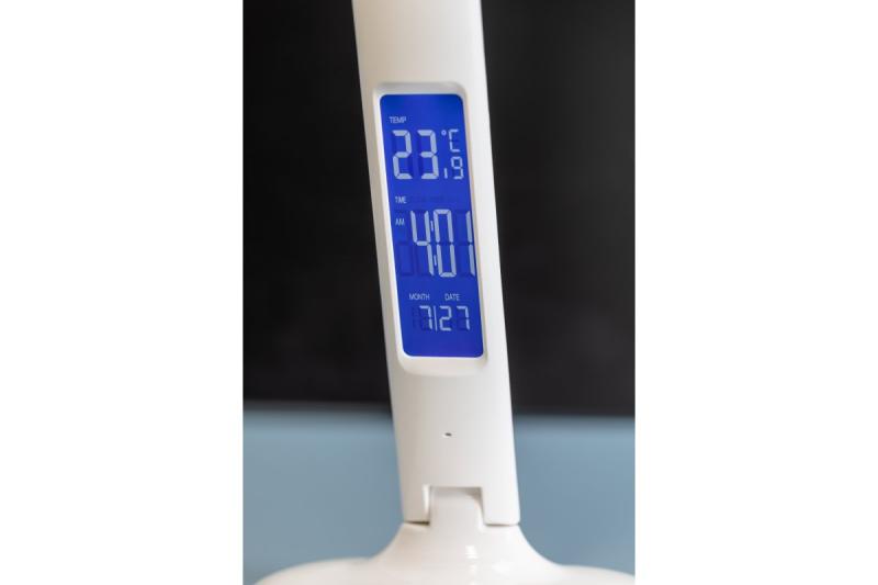 Dekor Bordslampa GALACTIC LED 5W 240lm AC220-240V 50/60Hz justerbara färger (3000K 4000K 6000K) kalender alarm termometer vit hölje. 1208962484
