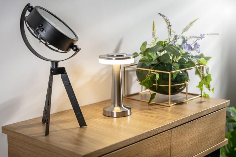 Dekor Monum Skrivbordslampa 3W 200lm DC 5V 1A 3000 K 3 stycken Dimbar batteri 1800 mAh rostfritt stål 1208962503