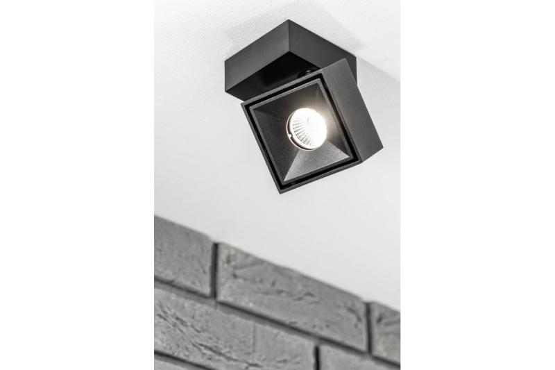 Dekor LED armatur BIANCO 8W 680lm AC220-240V 50/60 Hz PF>0,9 Ra≥80 IP20 IK06 36° 4000K fyrkantig svart. 1208962670