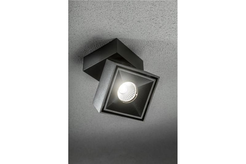 Dekor LED armatur BIANCO 8W 680lm AC220-240V 50/60 Hz PF>0,9 Ra≥80 IP20 IK06 36° 4000K fyrkantig svart. 1208962670