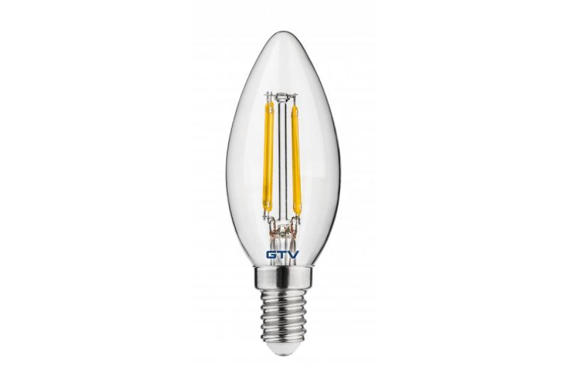 LED-ljus, FILAMENT, C35, 4000K, E14, 4W, 440Im, AC220-240V/ 50-60Hz, RA>80, 360° 1208962687