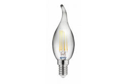 Dekorativ LED-ljus, FILAMENT, C35L, 27006, E14, 4W, 240lm, AC220-240V/ 50-60Hz, RA>80, 360° 1208962696