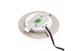 Dekor LED-trappbelysning ESCADA OB DC12V rund matt glasskärm 0,8W 70lm 4000K rostfritt stål kabel 150cm