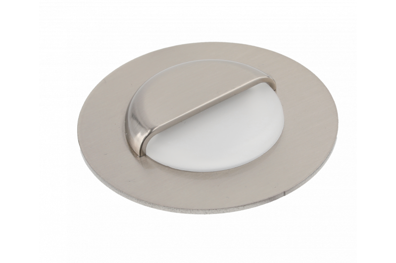 Dekor LED-trappbelysning ESCADA OB DC12V rund matt glasskärm 0,8W 70lm 4000K rostfritt stål kabel 150cm