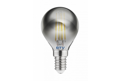 LED LJUSKÄLLA, FILAMENT GRÅ, A-G, G45, 2700K, E14, 4,0W, AC220-240V, 360°, 300lm, 44mA 1208962782
