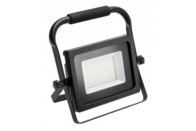 LED-strålkastare iNEXT (bärbar) 50 W 4000 lm, PF>0,9, RA>80, IP65, 120°, 6400 K, svart kropp 1208962863