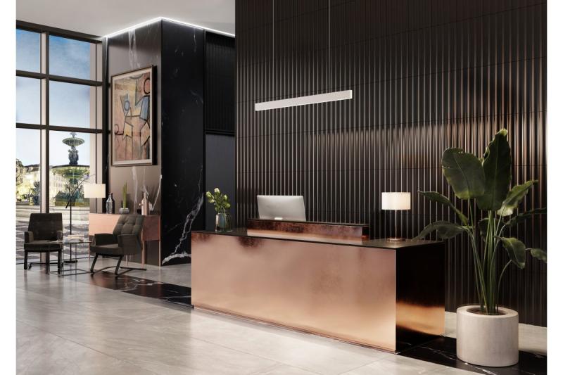 Dekor LED-hängarmatur LIVIA 40W 3600lm AC220-240V 50-60Hz 100° RA>80 IP20 AL/PC 4000K 120cm vit. 1208962914