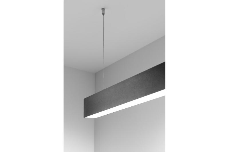 Dekor LED-linjär armatur LUNA-A 40W 3200lm AC220-240V 50-60Hz 100° RA>80 PF>0,9 AL/PC 4000K 120cm svart. 1208962939