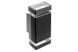 Dekor Väggarmatur med två riktningar NESSA GU10 MAX.2x50W IP54 AC220-240V 50/60Hz svart. 1208963007