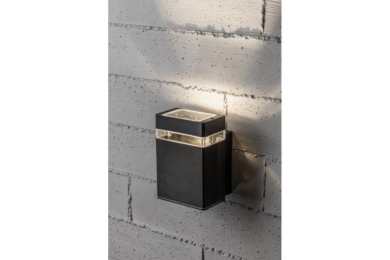 Väggarmatur en riktning NESSA GU10 MAX. 50W IP54 AC220-240V 50/60Hz svart. 1208963009