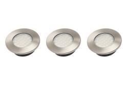 Decor Barri Köksbelysningsset med 3 runda infällda spotlights belysning varmvit 1208963014