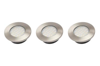 Decor Barri Köksbelysningsset med 3 runda infällda spotlights belysning varmvit 1208963014