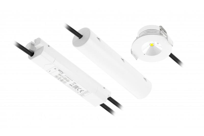 OMAHA-3 LED-nödlampa, 3W, 300lm, AC220-240V, 50-60Hz, IP20, 3h, 6400K, enkelanvändning, TESTKNAPP 1208963024