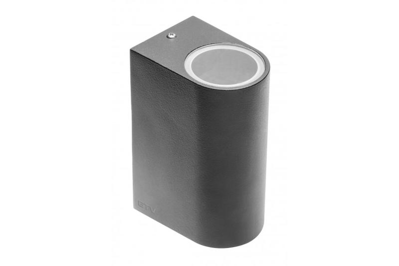 Dekor Väggarmatur med två riktningar TIAGO GU10 MAX. 2x35W IP54 AC220-240V 50/60Hz svart. 1208963201