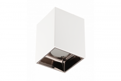 Dekor Takarmatur ARIES PC 77x100mm IP20 max 20W fyrkant vit/svart krom. 1208963816