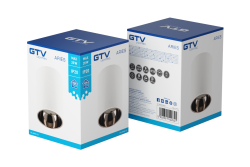 Dekor Takarmatur ARIES PC 73x105mm IP20 max 20W rund vit/svart krom. 1208963820
