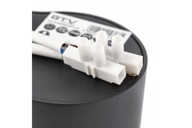 Dekor Takarmatur AVEIRO DUO aluminium 160x80x85mm IP20 max 20W*2 rund svart. 1208963826