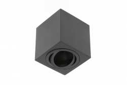 Dekor Takarmatur AVEIRO BIS aluminium 80x80x90mm IP20 max 20W fyrkantig svart. 1208963836