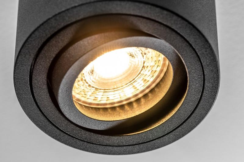 Dekor Takarmatur AVEIRO BIS aluminium 80x90mm IP20 max 20W rund svart. 1208963838