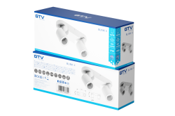 Dekor Takarmatur BLINK II max. 250V 50/60 Hz GU10 max. 20W*2 IP20 Dubbel Vit 1208963847