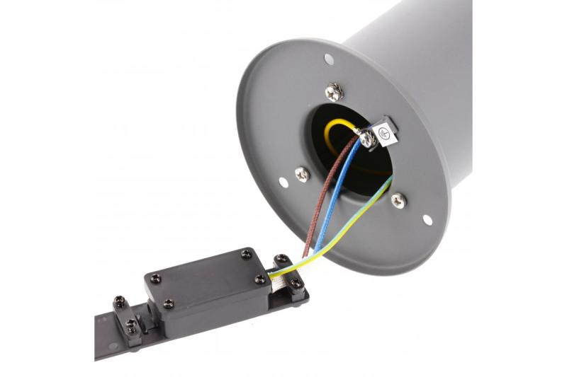 Dekor Trädgårdsarmatur CORTA-P 80 E27 MAX.25W IP44 AC220-240V 50-60Hz stolpe antracit. 1208963863