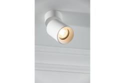 Dekor Takarmatur FARGO 2 aluminium 70x166mm IP20 max 20W rund svart. 1208963881