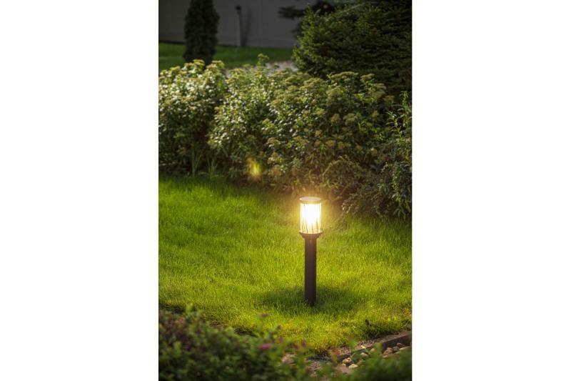Dekor KERTA-P 50 trädgårdslampa E27 MAX.12W IP44 AC220-240V 50-60Hz stolpe grafit 1208963907