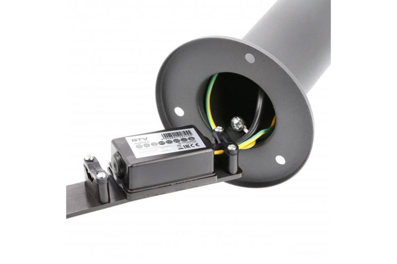 Dekorationsbelysning KERTA-P 80 trädgårdslampa E27 MAX.12W IP44 AC220-240V 50-60Hz stolpe grafit 1208963908