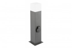 Dekor Trädgårdsarmatur LARGO-P 50 E27 MAX.15W IP44 AC220-240V 50-60Hz max. 2500W monteringsstolpe grafit. 1208963919