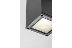 Dekor Takarmatur LENTO alum 100x130 IP54 max 35W fyrkant grafit. 1208963923