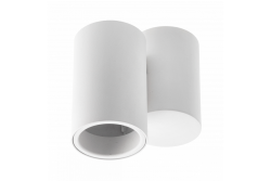 Dekor Takarmatur LUPO aluminium 11.6x5.6x11.5 IP20 1*GU10 max. 50W rund vit. 1208963927