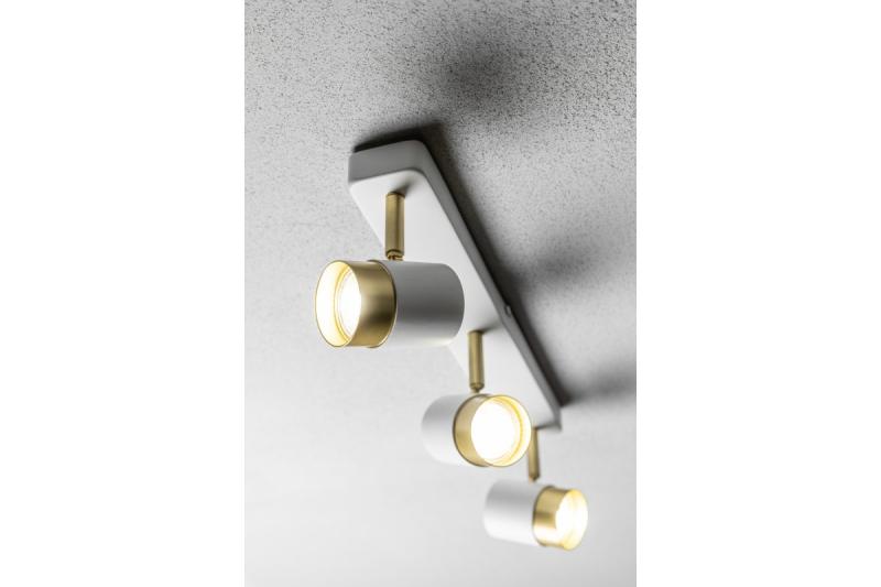 Dekor Takarmatur ORIO aluminium 43,0x5,5x14,0 IP20 3*GU10 max. 50W rund vit. 1208963966