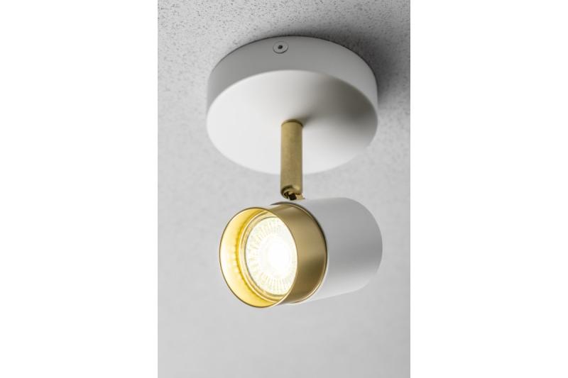 Dekor Takarmatur ORIO aluminium 11,6x5,6x11,5 IP20 1*GU10 max. 50W rund vit. 1208963968