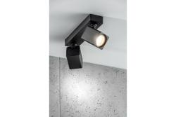 Dekor Takarmatur RENO aluminium IP20 max. 20W*2 dubbel fyrkantig svart. 1208963980