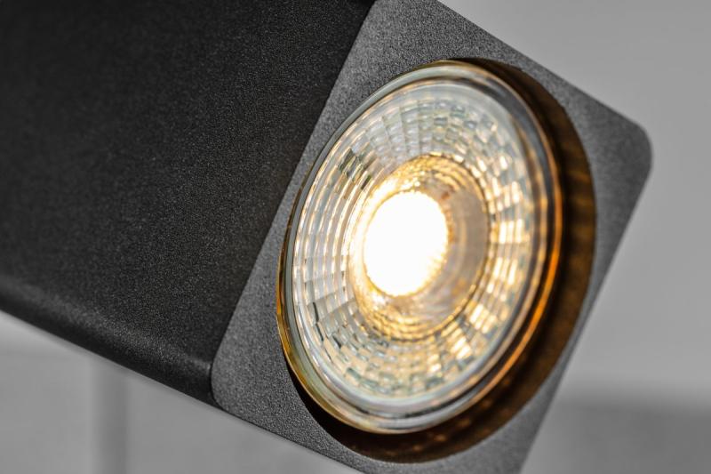 Dekor Takarmatur RENO aluminium IP20 max. 20W*2 dubbel fyrkantig svart. 1208963980