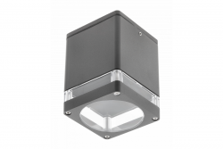 Dekor Takarmatur RIVEN aluminium 102x120 IP54 max 35W fyrkantig grafit. 1208963983