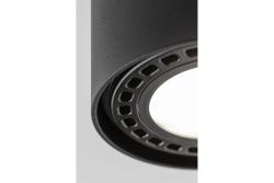 Dekor Takarmatur SAKURA alum. 120x85 IP20 ES111 GU10 rund svart. 1208963989