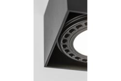 Dekorations Takarmatur SAKURA alum. 120x120x85 IP20 ES111 GU10 fyrkantig svart 1208963991