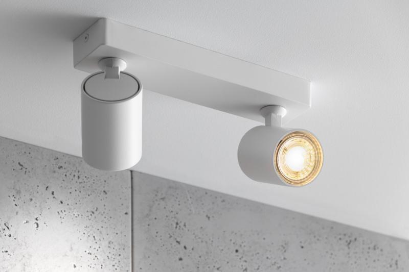 Takarmatur SANTO aluminium IP20 max. 20W*2 dubbel rund vit. 1208963998