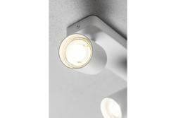 Dekor Takarmatur SANTO BIS aluminium IP20 max. 20W*2 dubbel rund vit. 1208964000