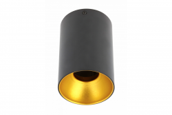 Dekor Takarmatur TENSA alum. 96x140 IP20 GU10 rund svart. 1208964018