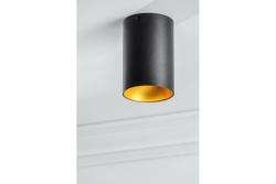 Dekor Takarmatur TENSA alum. 96x140 IP20 GU10 rund svart. 1208964018