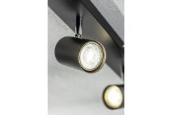 Dekor Takarmatur VENETO IP20 max. 20W 5 x GU10 rund svart. 1208964044