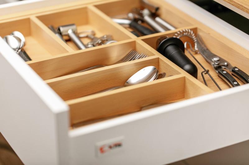 Decor Cutle Besticklådor Kök Justerbar Insats för 600-1000mm Skåp 1208966291
